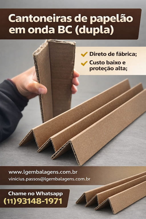 Cantoneiras de papelão em São Paulo: escolha o fornecedor ideal